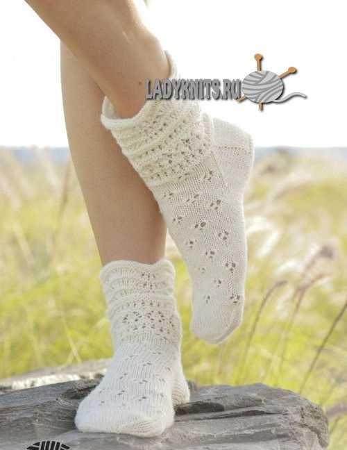 Lace socks knitting pattern free