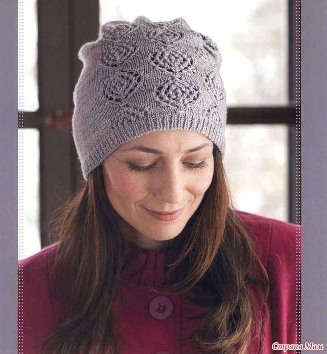 Lace beanie knitting pattern