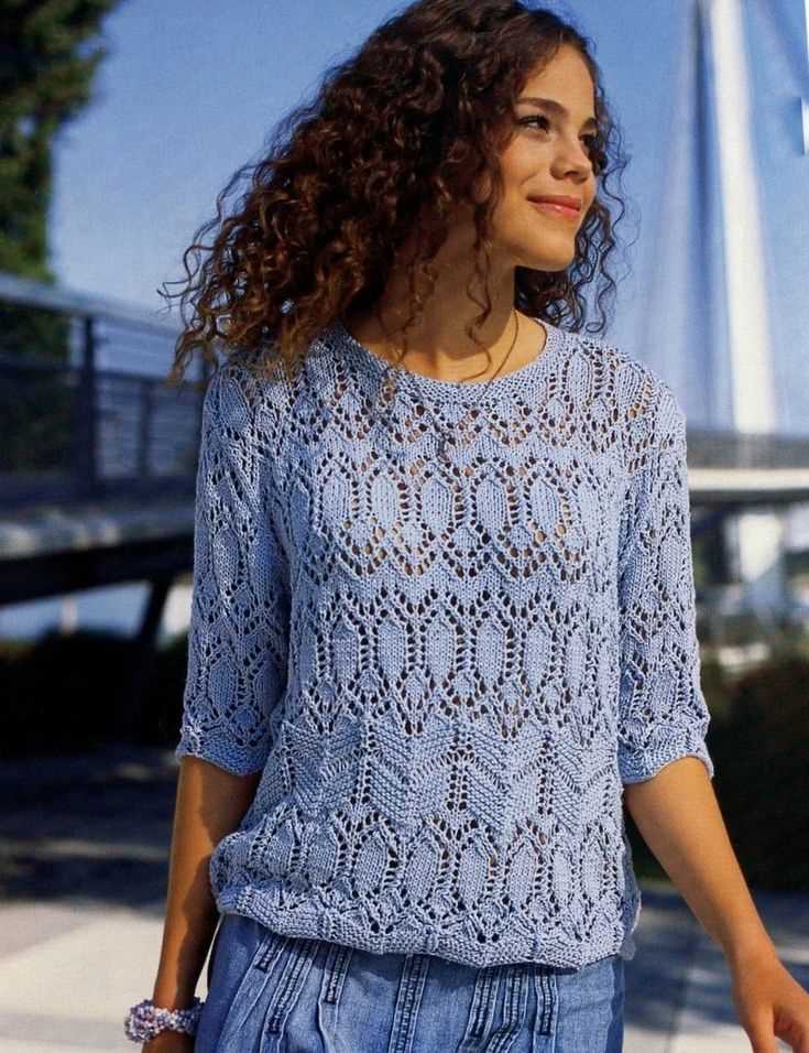 Lace summer top knitting pattern