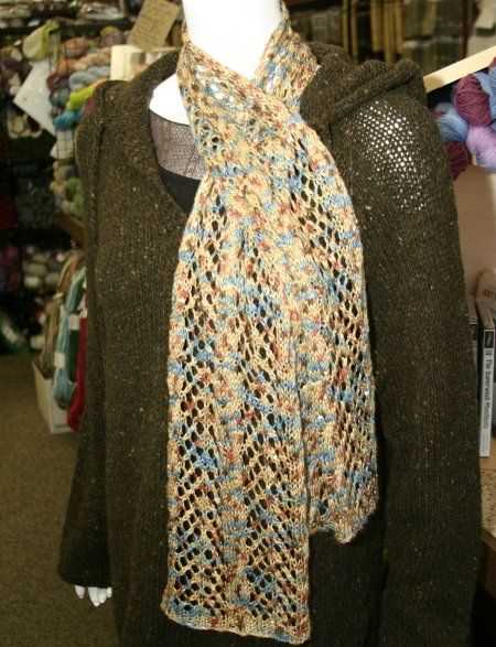Lacy scarf knitting patterns free