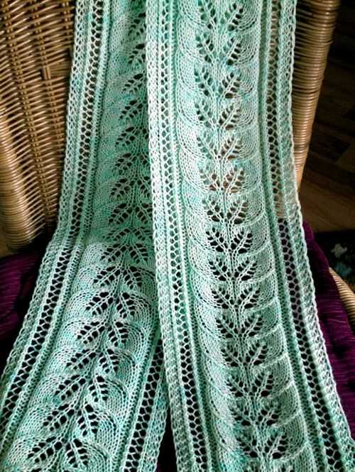 Lacy scarf knitting patterns free