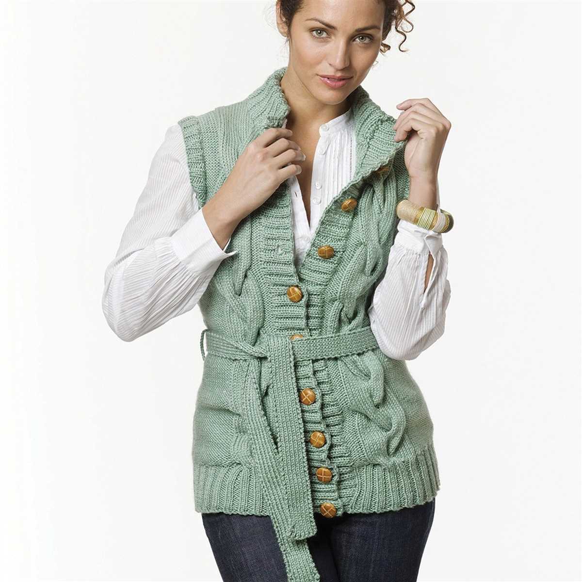Ladies knitted vest patterns