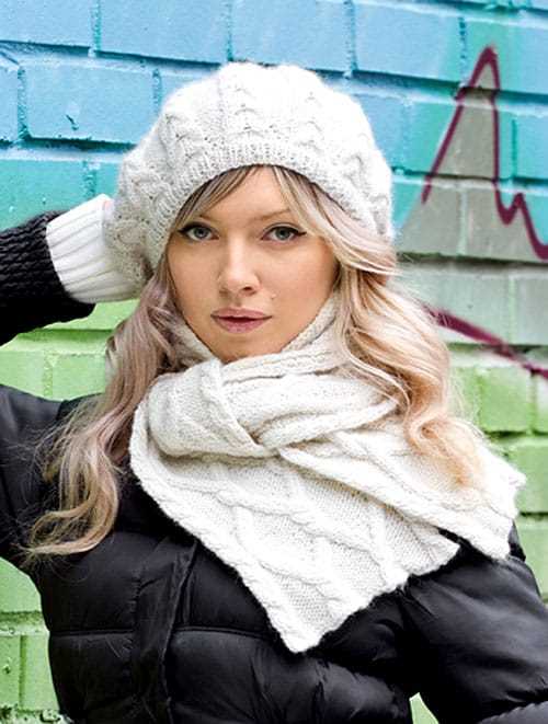 Ladies hat and scarf knitting patterns