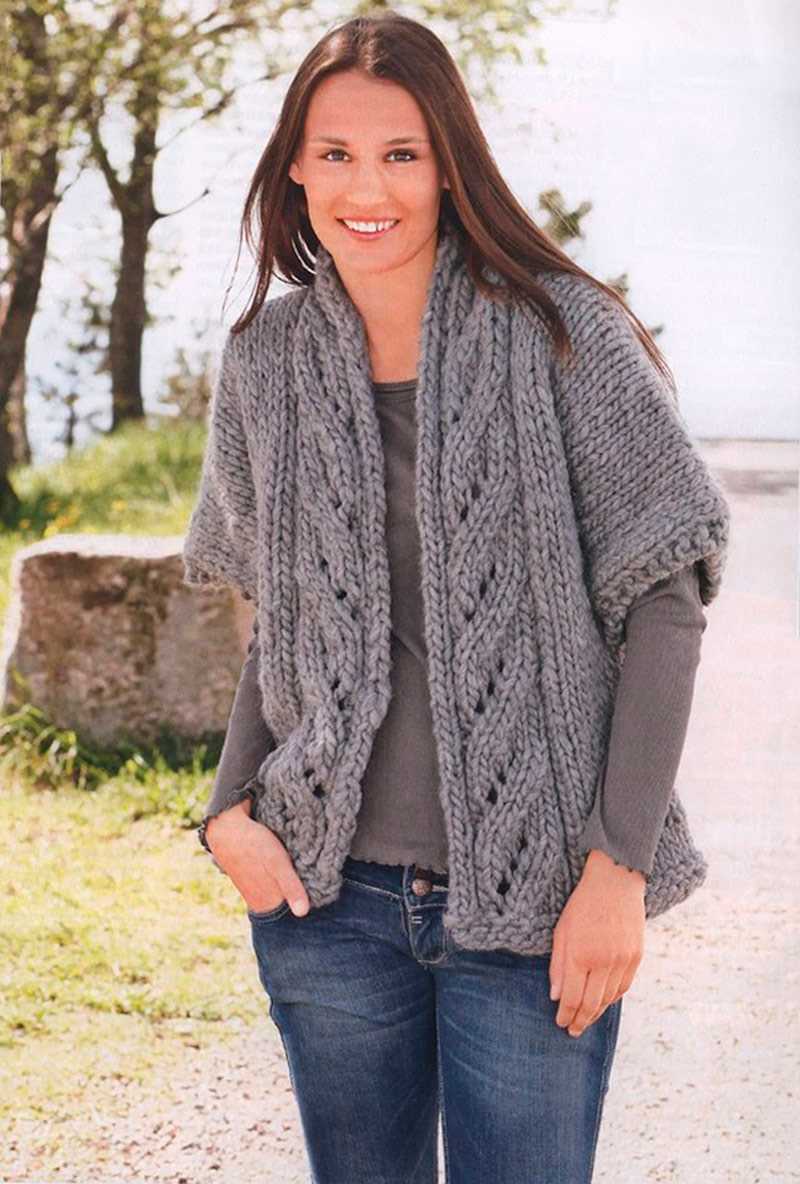 Ladies shawl collar cardigan knitting pattern