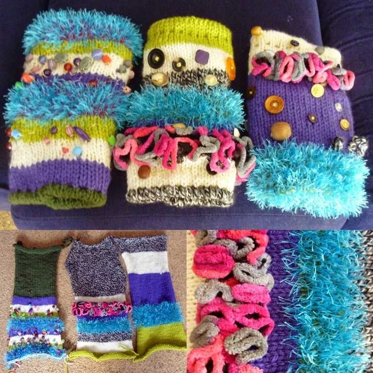 Knitted twiddle muffs pattern