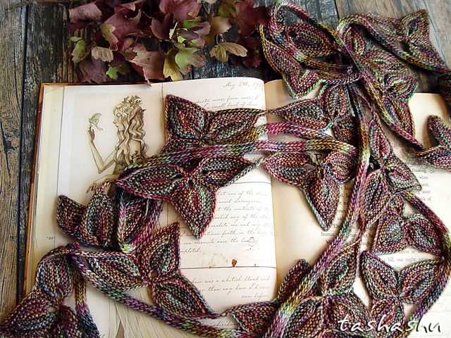 Leaf border knitting pattern