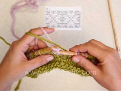 How to knit color patterns