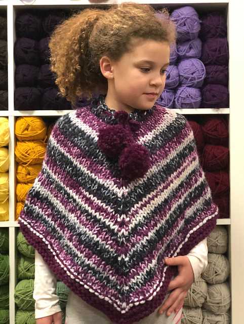 Lightweight poncho knitting pattern