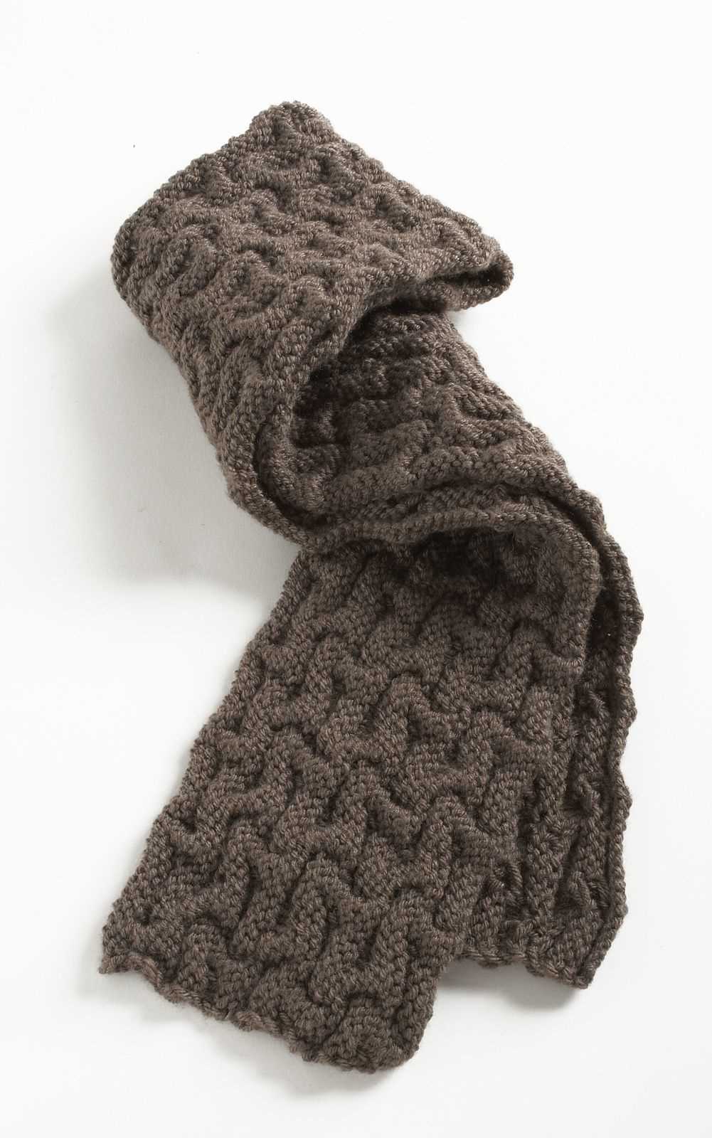 Lion brand knit scarf pattern