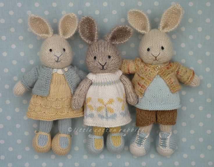 Adorable Knitting Patterns for Miniature Rabbits Little rabbit knitting patterns