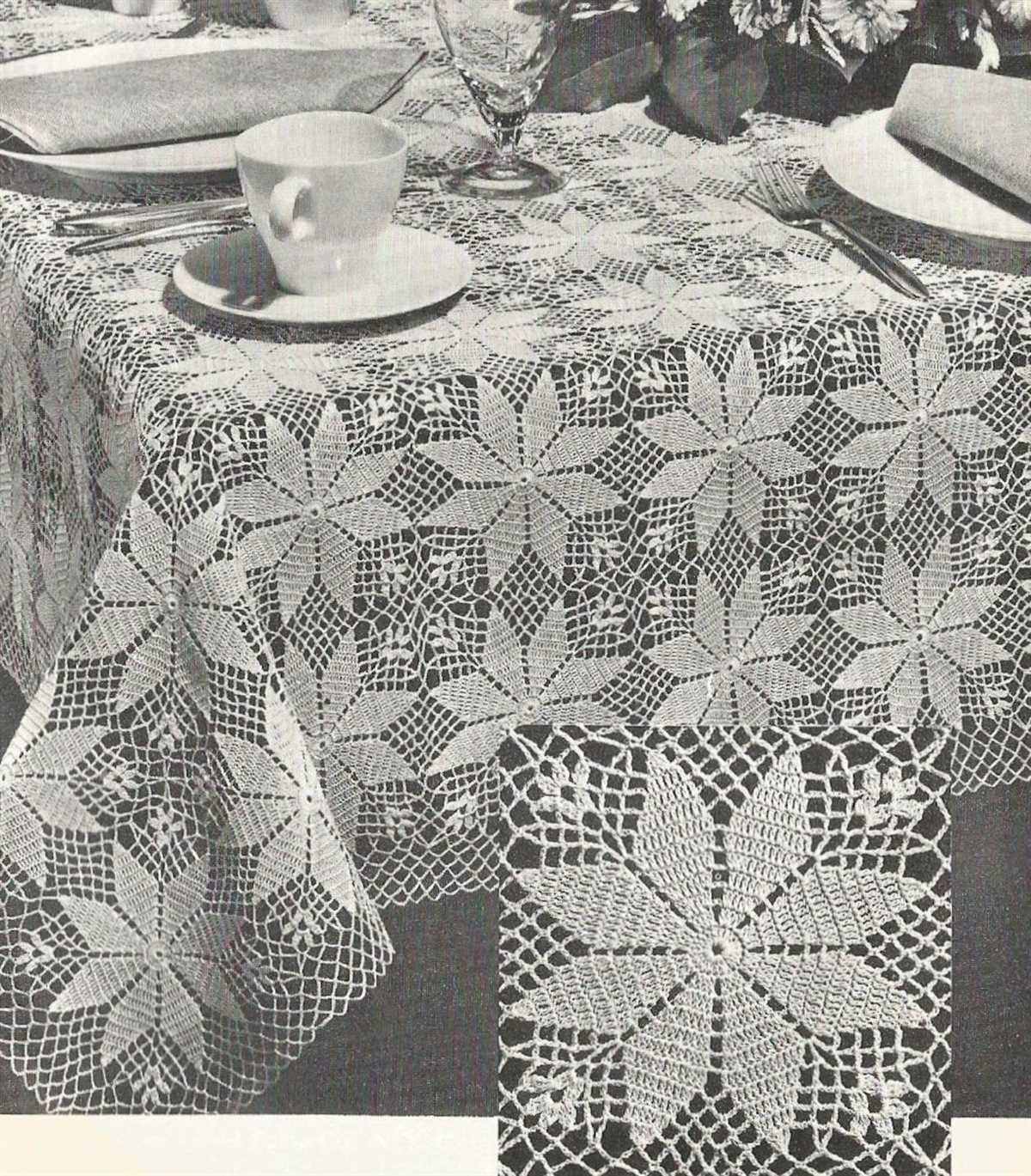 Tablecloth knitting pattern
