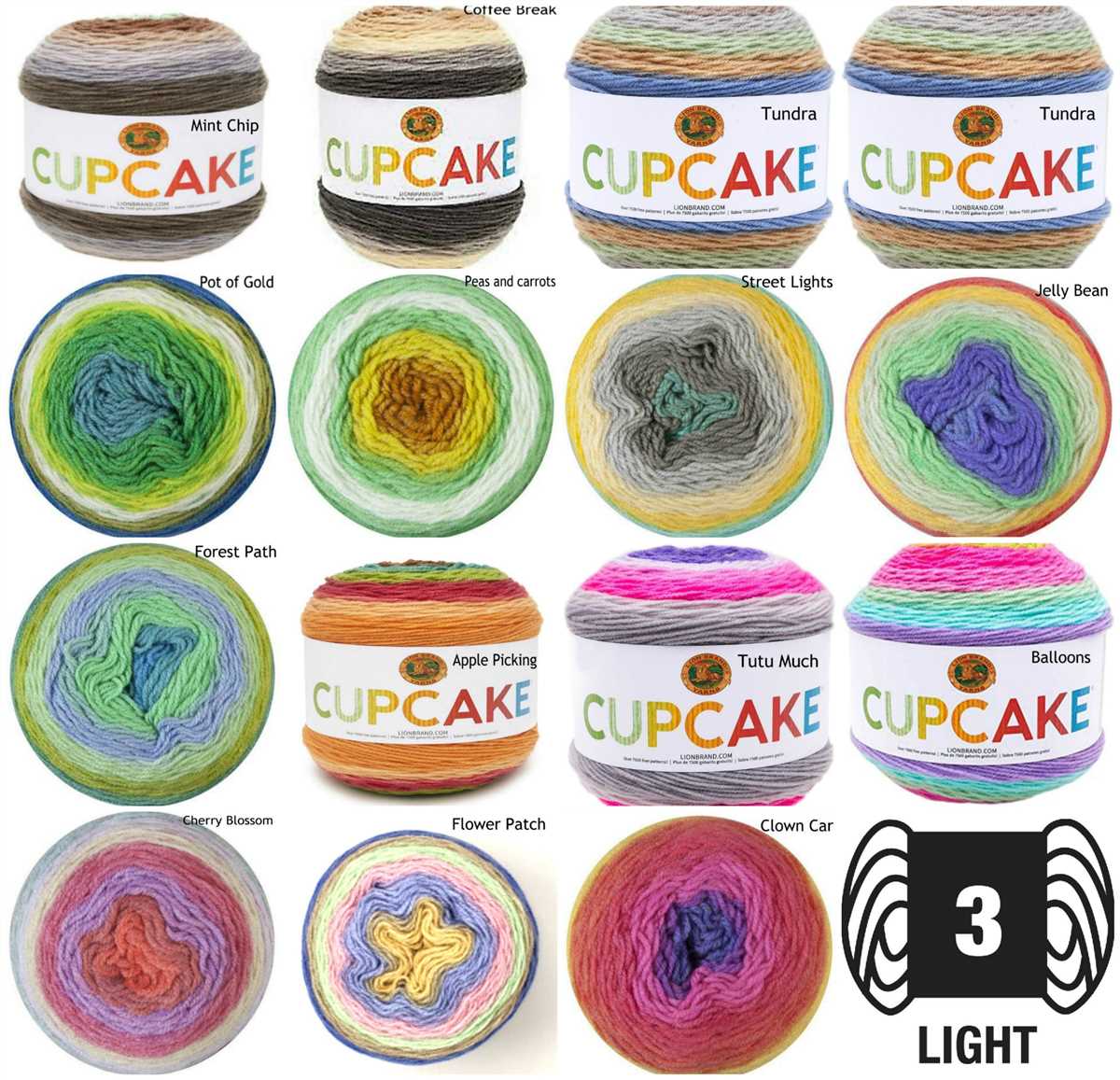 Lion brand cupcake yarn knitting patterns