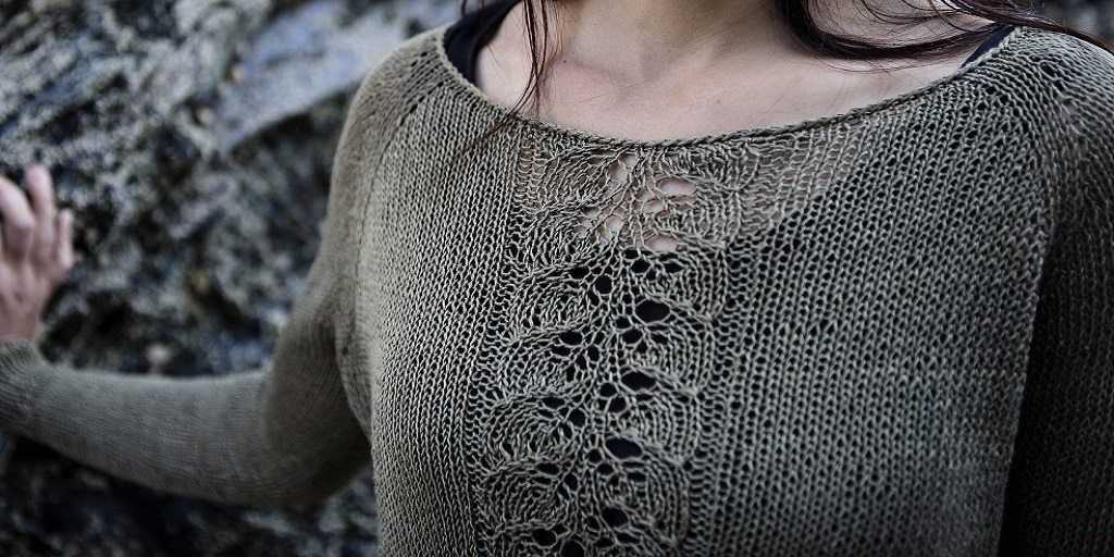 Knitting pattern linen sweater