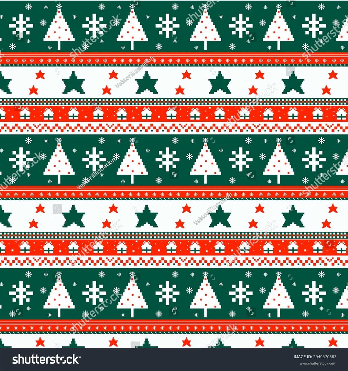 Knitted christmas cracker pattern