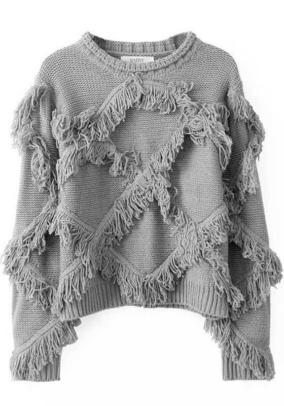 Long sleeve crop top knitting pattern