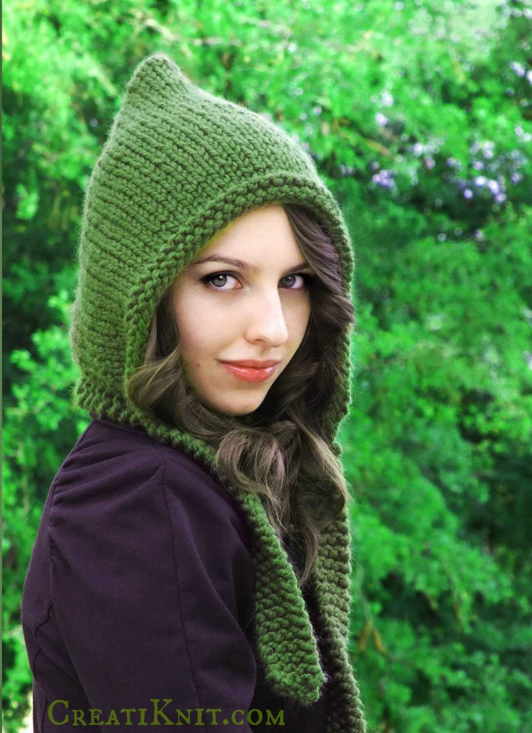Long tail pixie hat knitting pattern