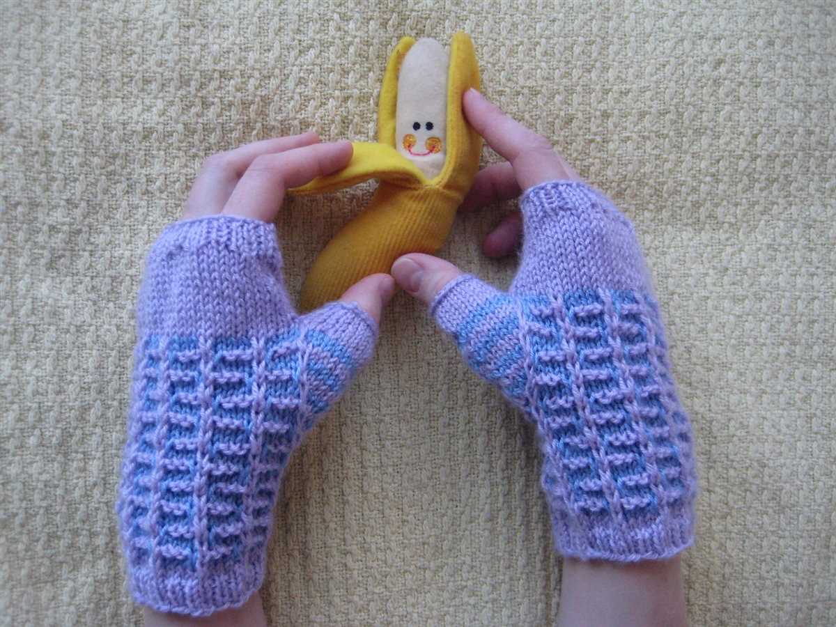 Loom knitting gloves patterns
