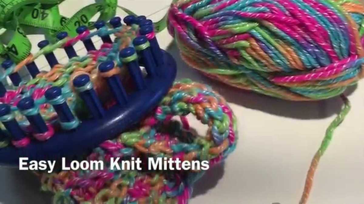 Loom knitting mittens free patterns