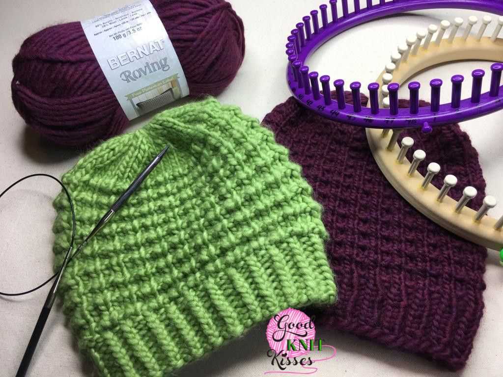 Loom knit cable hat pattern