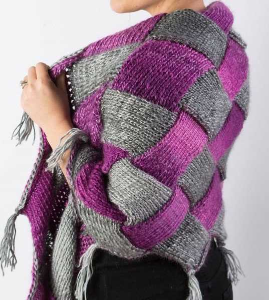 Loom knitted shawl pattern videos