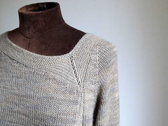 Knitting pattern linen sweater