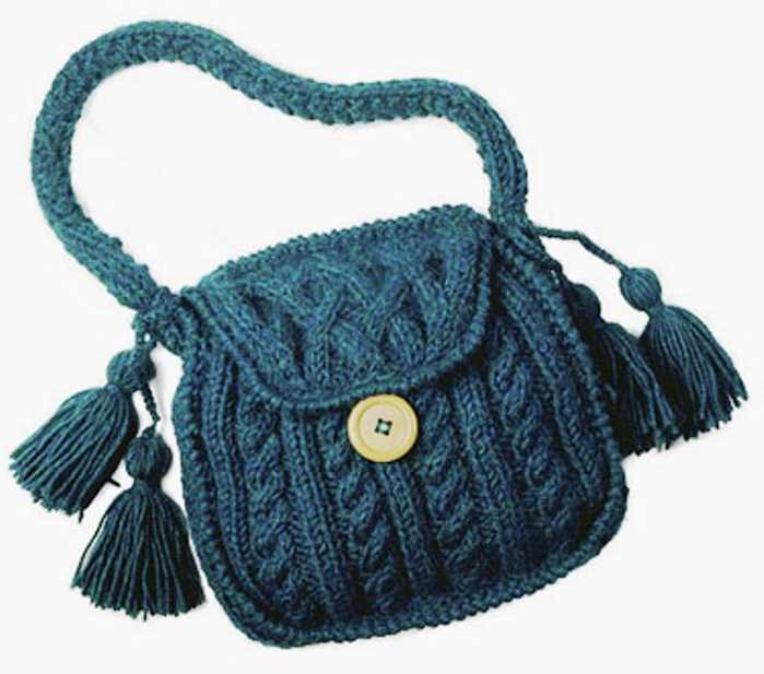 Cable knit bag pattern