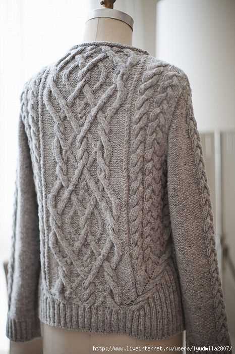 Aran gilet knitting pattern