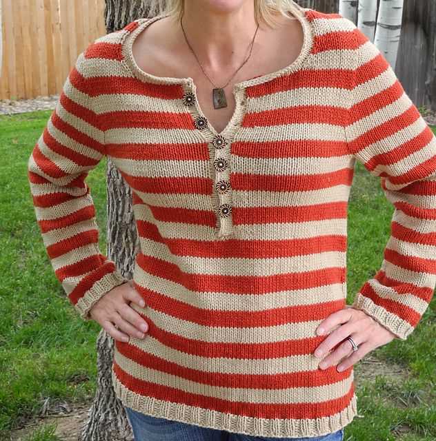 Free knitting pattern sweater top down