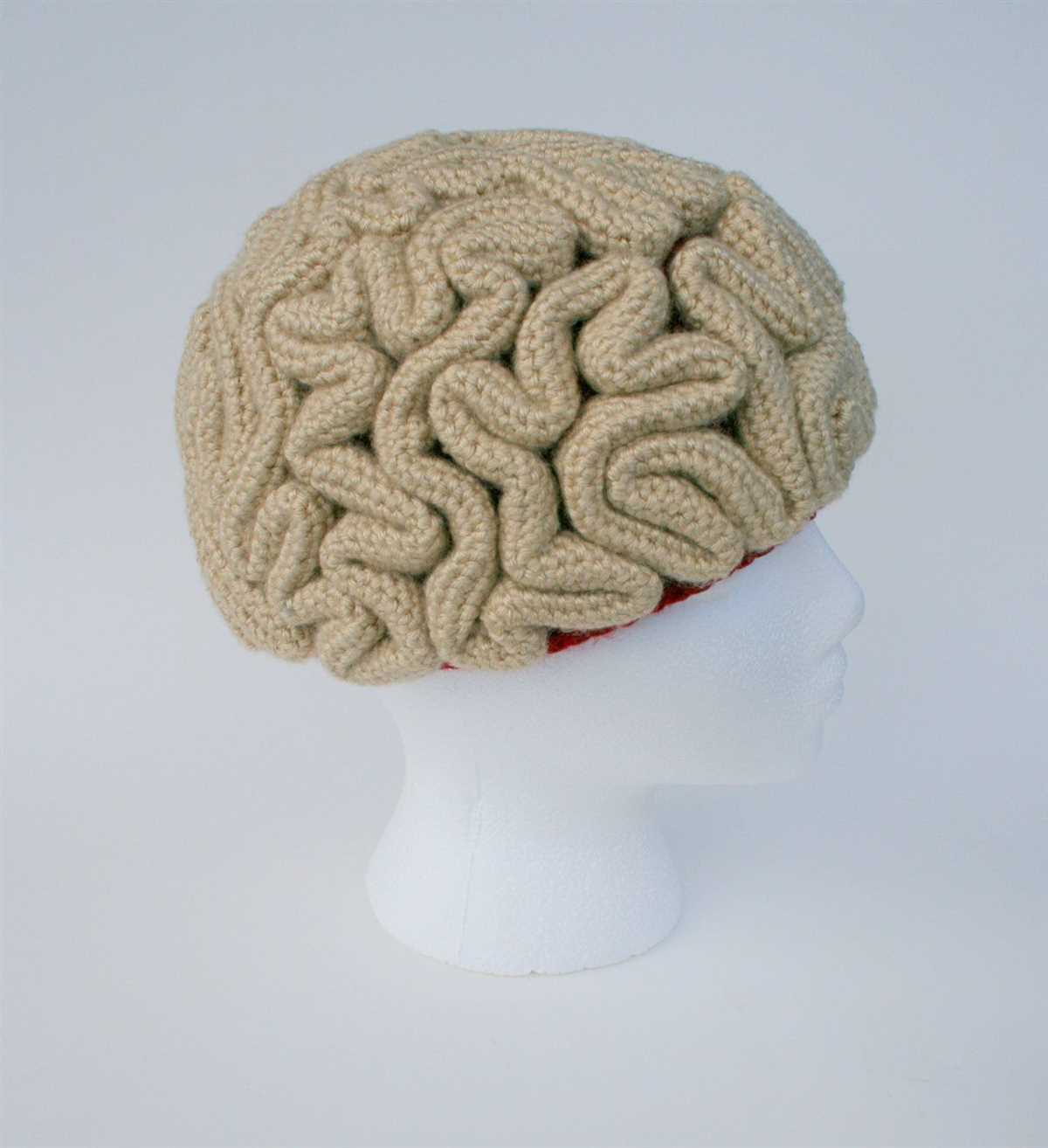 Brain beanie knitting pattern
