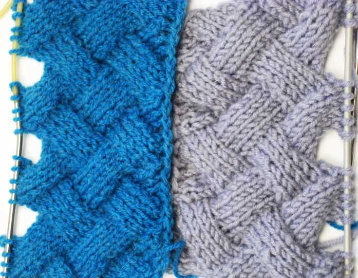 Work in pattern knitting