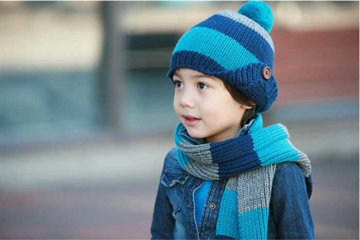Childrens hat and scarf set knitting pattern