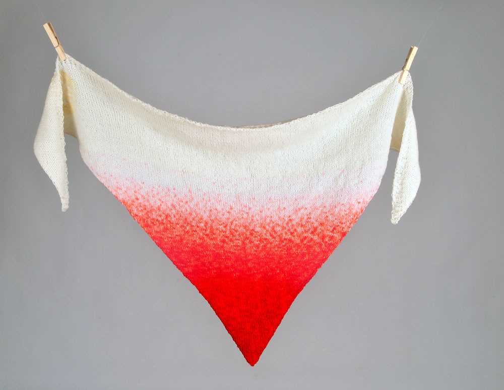 Knit bandana scarf pattern