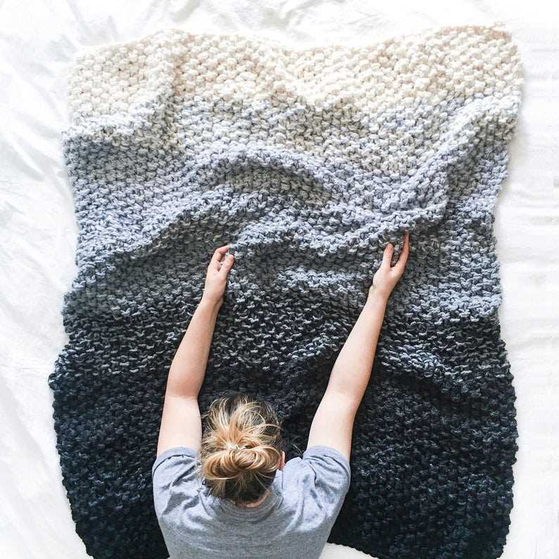 Hand knit blanket patterns