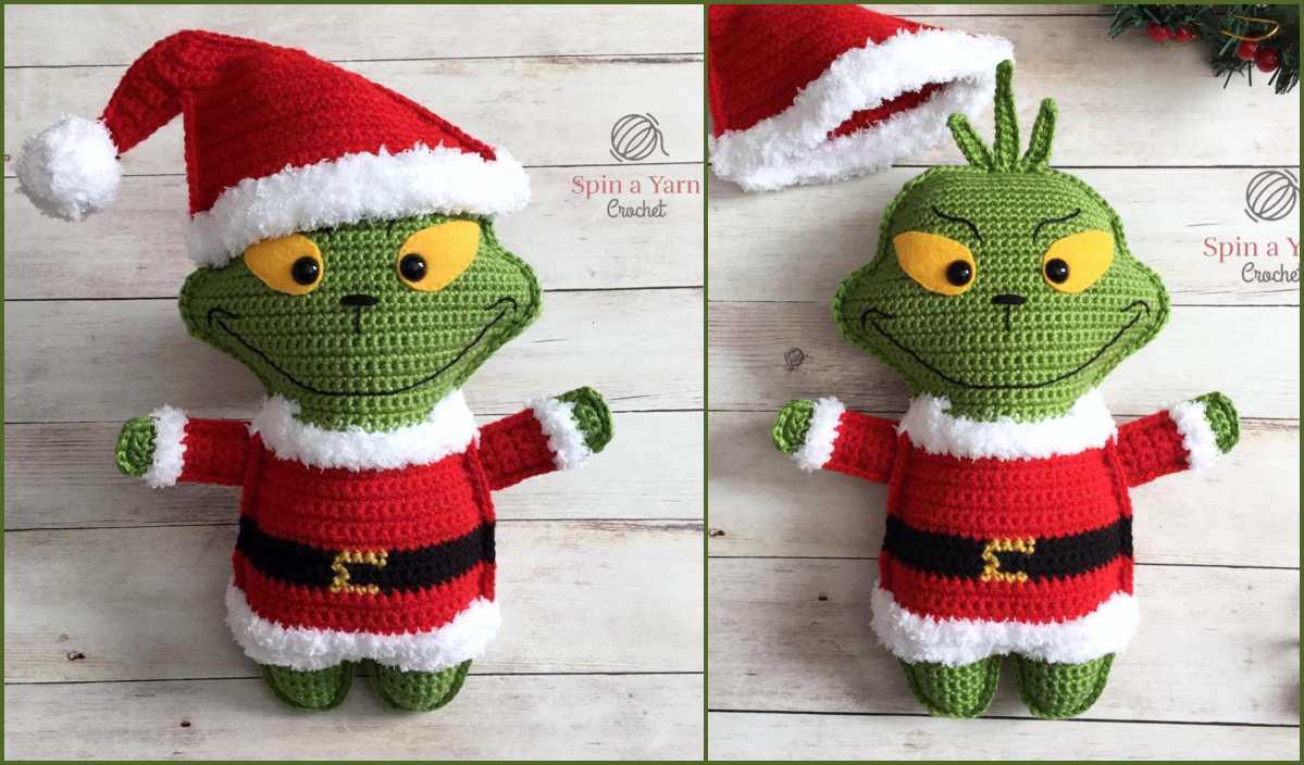 Grinch hat knitting pattern