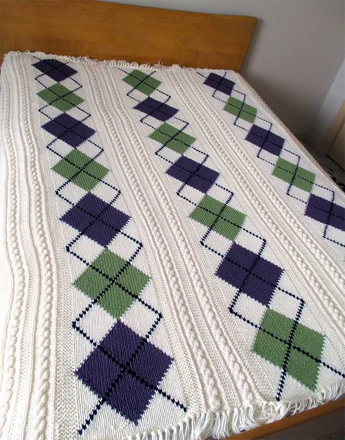 Argyle knitting pattern chart