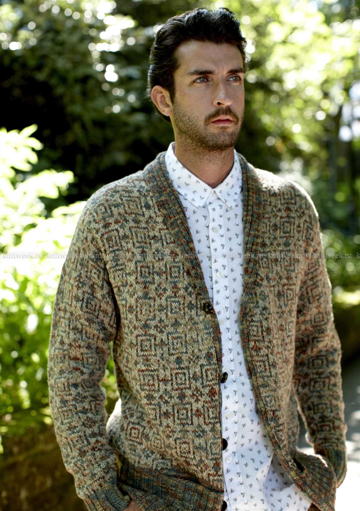 Free knitting patterns mens cardigans