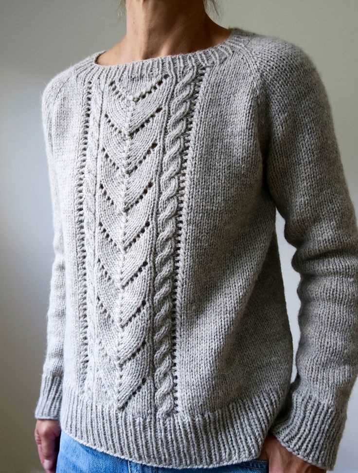 Free raglan sweater knitting pattern