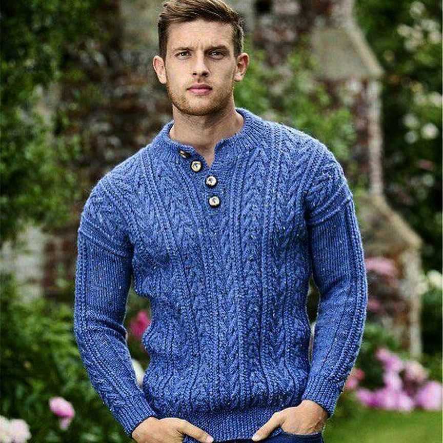 Mens sweater pattern knit in the round