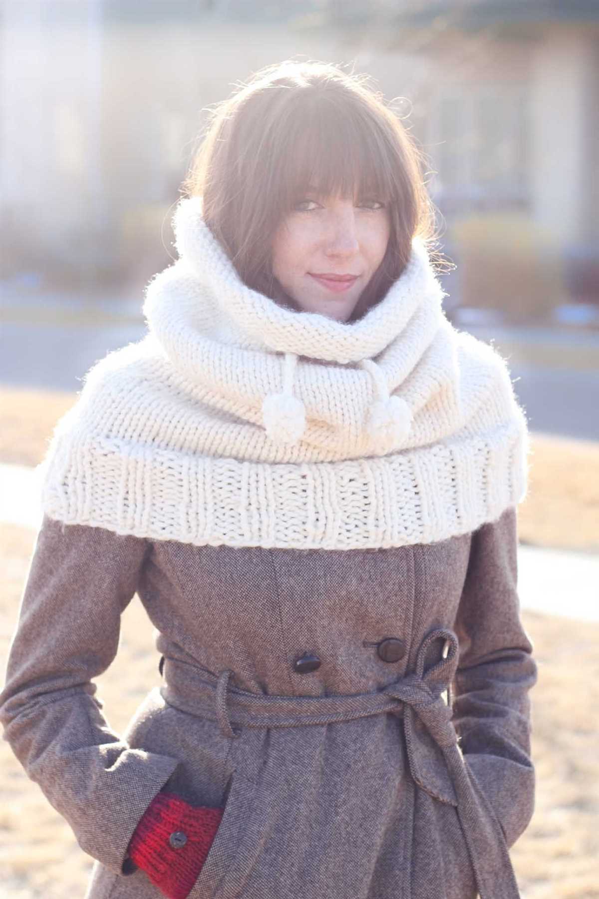Knitted hooded cowl free pattern