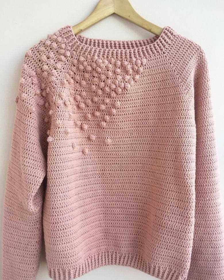 Free popcorn sweater knitting pattern