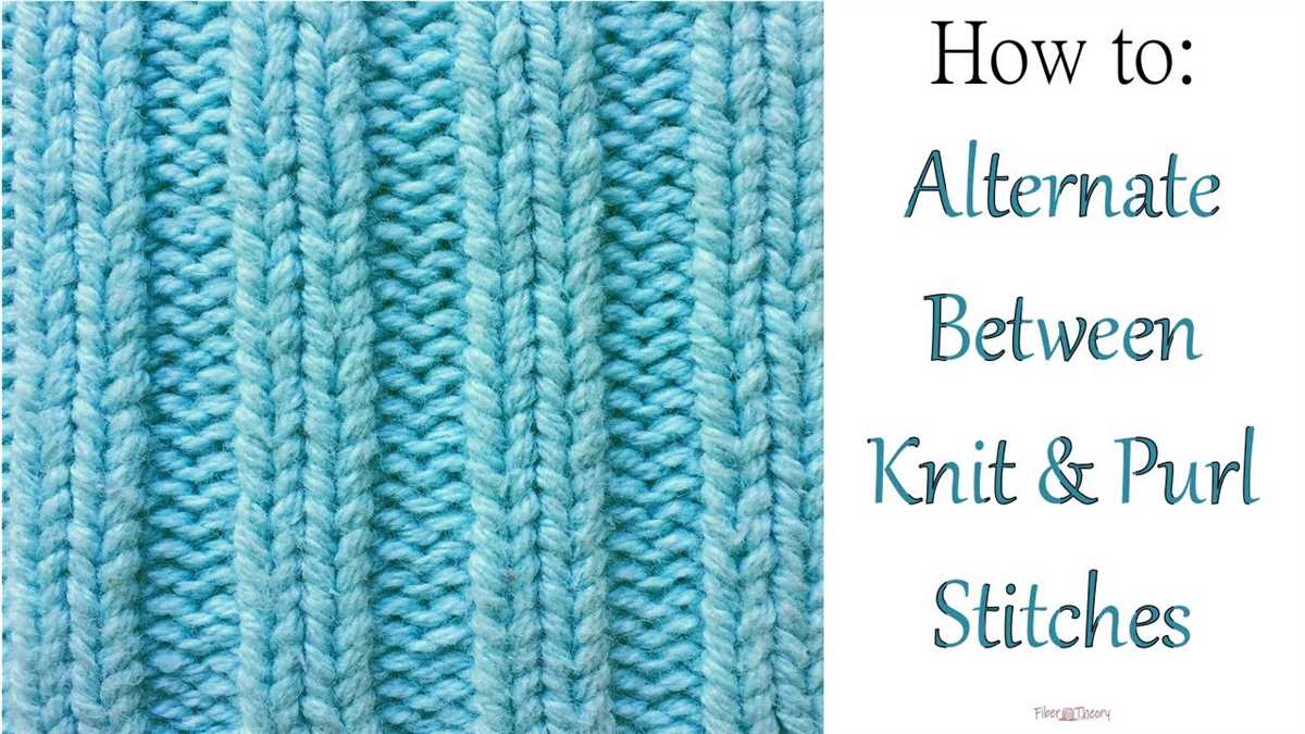 How to knit rib pattern