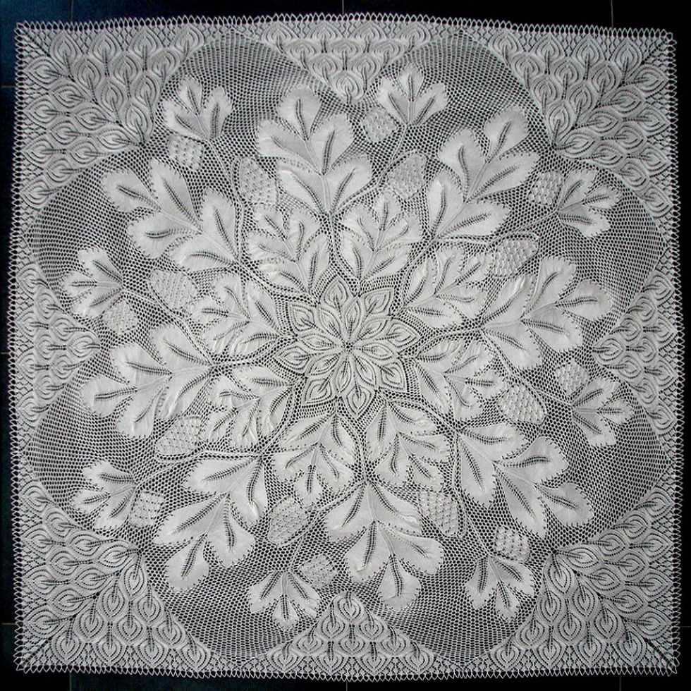 Lace knitting patterns in the round