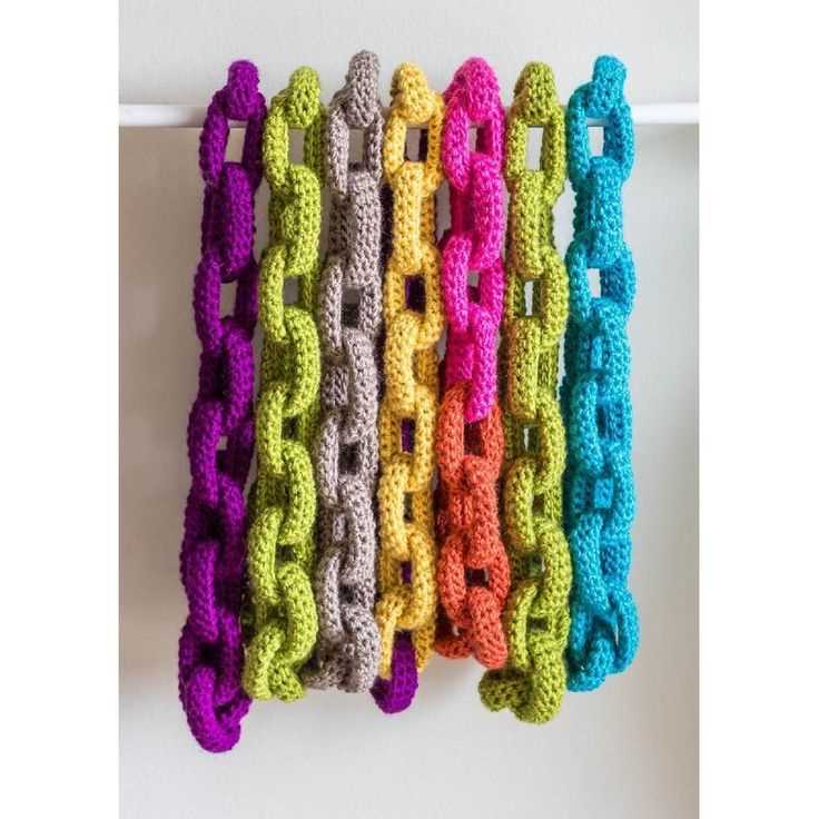 Chain link scarf knitting pattern