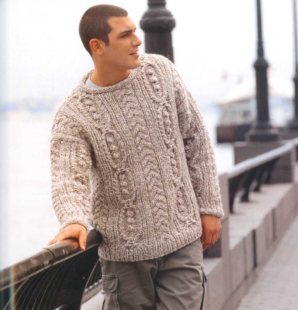 Men's chunky knit sweater pattern