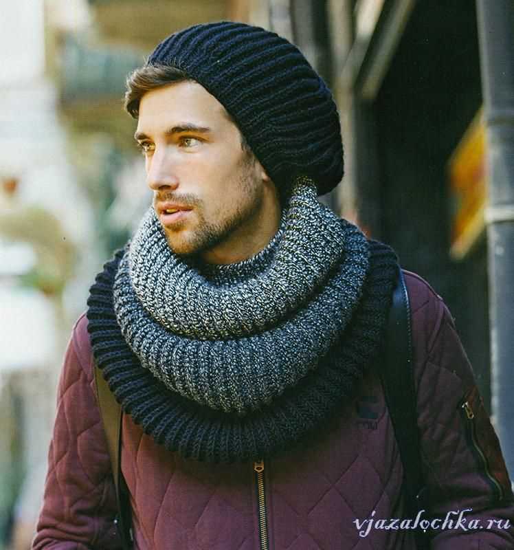 Men's snood knitting pattern free