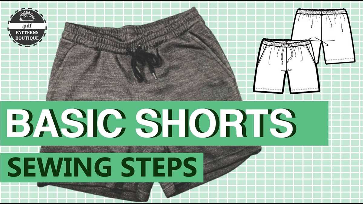 Men's knit shorts pattern