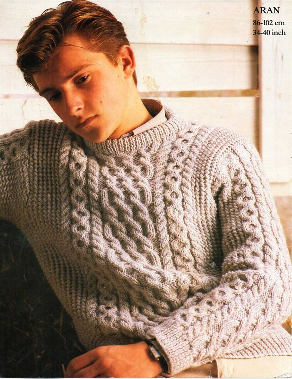 Mens aran sweaters knitting patterns