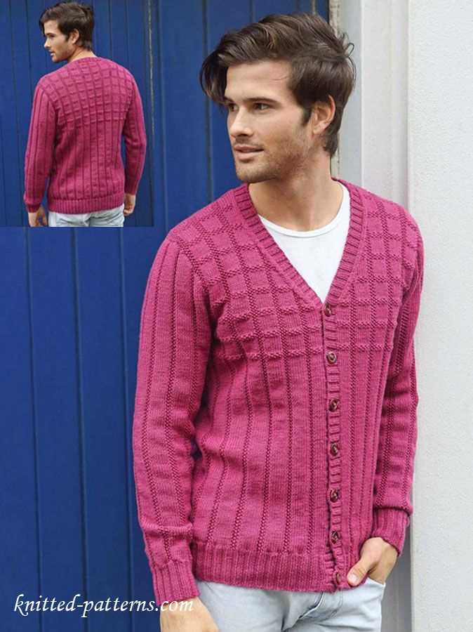 Mens jacket knitting pattern