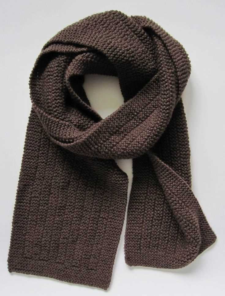 Mens knitted scarf pattern
