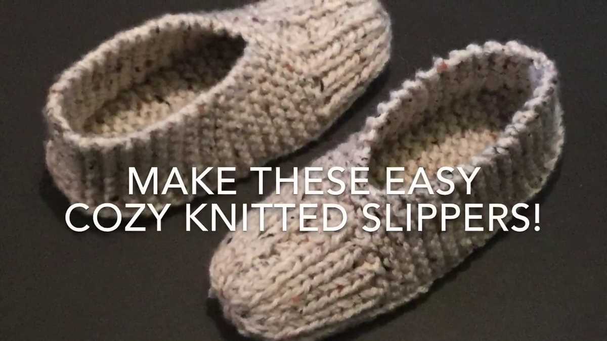 Mens knitted slipper patterns free